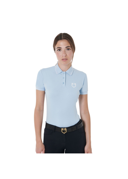 Equestro Slimfit dames polo korte mouw