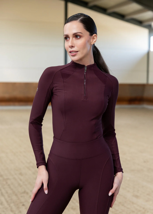 Maximilian Frame Base Layer lange mouw bordeaux