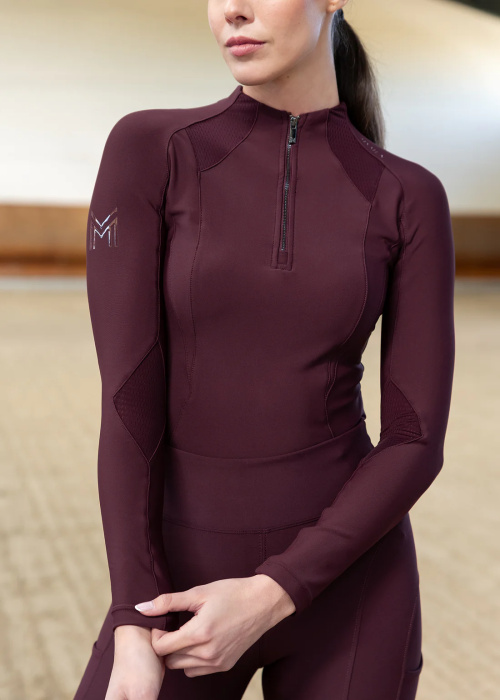 Maximilian Frame Base Layer lange mouw bordeaux - Afbeelding 5