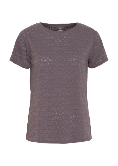 CATAGO Timo logo T-shirt met korte mouwen paars/taupe - Afbeelding 2