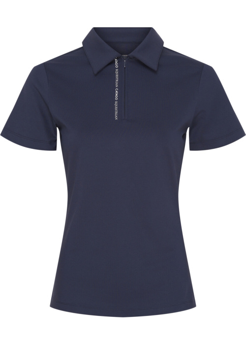 Catago Nash zip polo korte mouw navy - Afbeelding 2