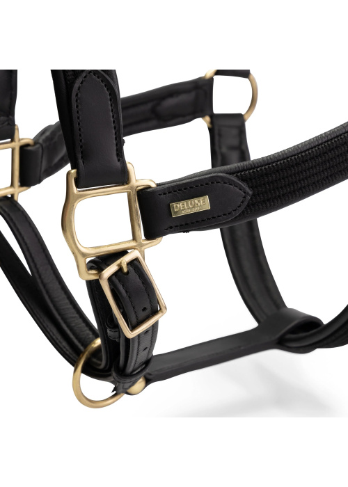 MrsRos Deluxe leren halster zwart full - Afbeelding 3