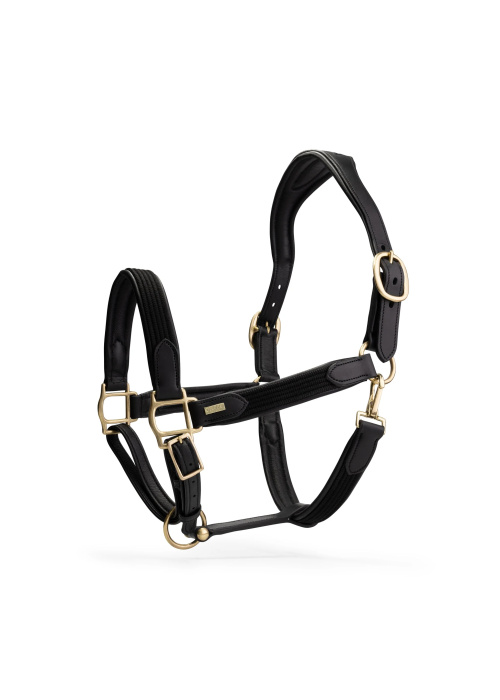 MrsRos Deluxe leren halster zwart full - Afbeelding 2